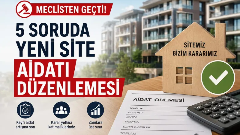 Site Aidatlarında Yeni Dönem: Artık Yönetici Tek Başına Zam Yapamayacak