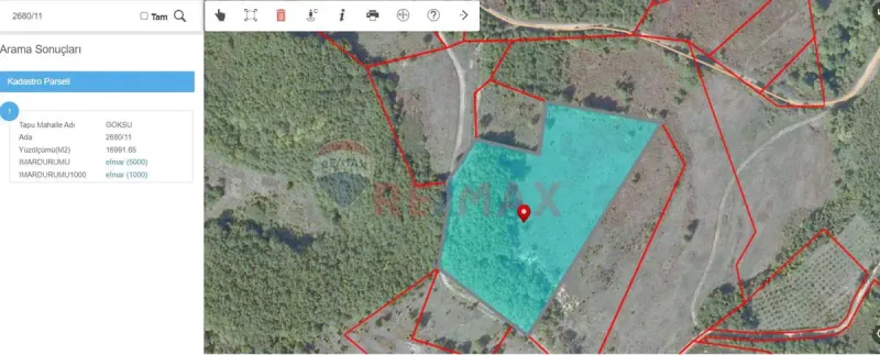 ŞİLE GÖKSU'DA YOLA 160 M CEPHELİ BÜYÜK SATILIK TARLA