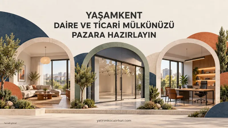 YAŞAMKENT: DAİRE VE TİCARİ MÜLKÜNÜZÜ PAZARA HAZIRLAYIN
