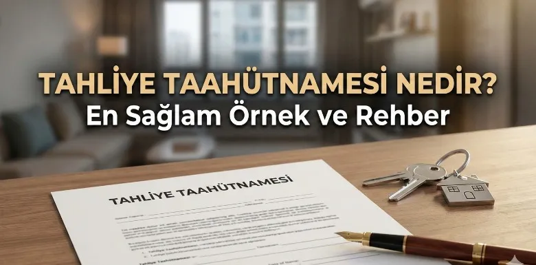 Tahliye Taahhütnamesi Nasıl Yapılır? Geçerlilik Şartları ve Örneği